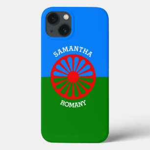 Personalisierte offizielle Flagge für Roma-Sinti-R iPhone 13 Hülle