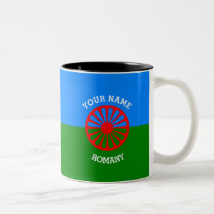 Personalisierte offizielle Romany-Sinti und Zweifarbige Tasse