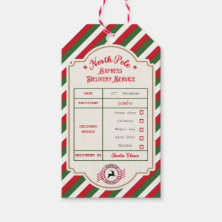 Personalisierte offizielle Weihnachtsmann-Geschenk Geschenkanhänger
