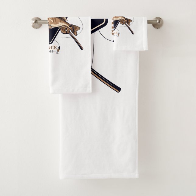 Personalisierte Ofishalalmüde Funny Retirement Badhandtuch Set (Insitu)