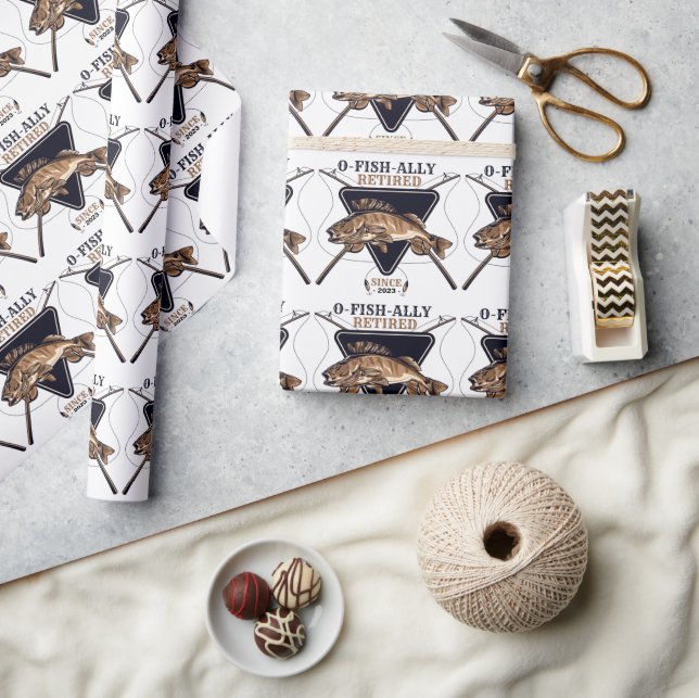 Personalisierte Ofishalalmüde Funny Retirement Geschenkpapier (Kunsthandwerk)