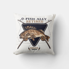 Personalisierte Ofishalalmüde Funny Retirement Kissen