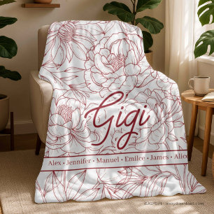 Personalisierte Oma-Decke Fleecedecke