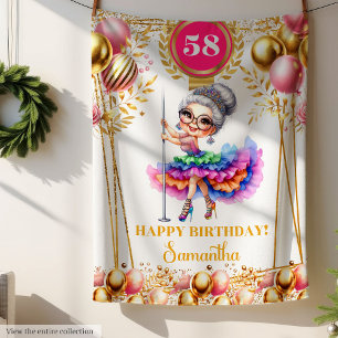 Personalisierte Oma-Decke Lustiger Geburtstag Fleecedecke