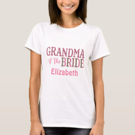 Personalisierte Oma der Bride Gift Leopard Printwe T-Shirt