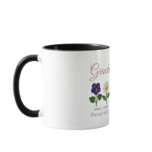 Personalisierte Oma-Häkel-Geburtsblume im Oma-Stil
