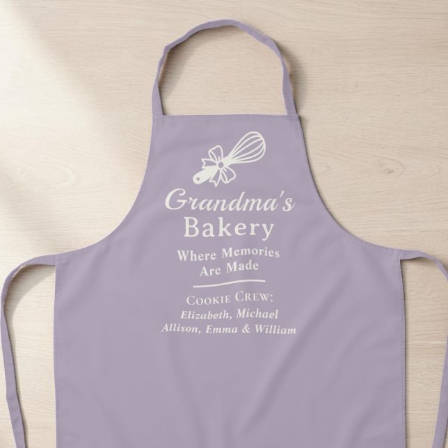 Personalisierte Omas Bäckerei Lila Küche Schürze (Personalized Grandma's Bakery Purple Kitchen Apron
)