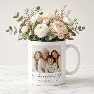 Personalisierte Omas größte Geschenke Enkelkinder Kaffeetasse