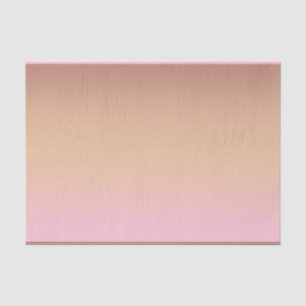Personalisierte Ombre Rose Gold Seidenpapier