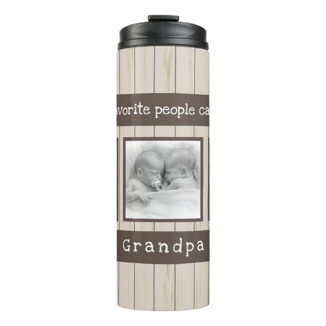 Personalisierte Opa-Geschenke - Foto Thermosbecher (Vorderseite)