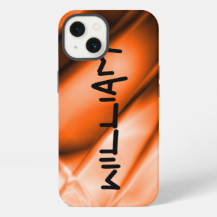 Personalisierte orangefarbene iPhone-Hartschale iPhone Hülle