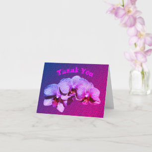 Personalisierte Orchideen Dankeschön Karte