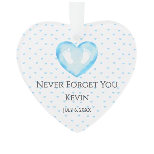 Personalisierte Ornamensgedankenwahrheit Ornament (personalized-baby-photo-memorial-gifts-keepsake)