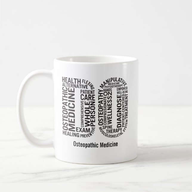 Personalisierte Osteopathie Kaffeetasse (Links)