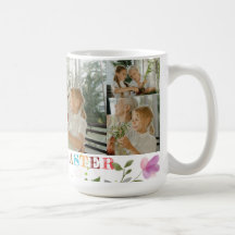 Personalisierte Osterfoto-Collage-Tasse