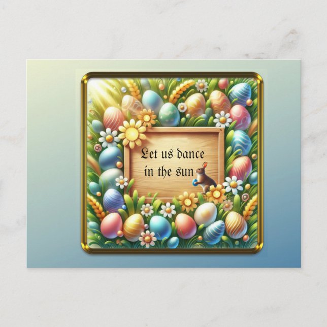 Personalisierte Osterkarte Feiertagspostkarte (Vorderseite)