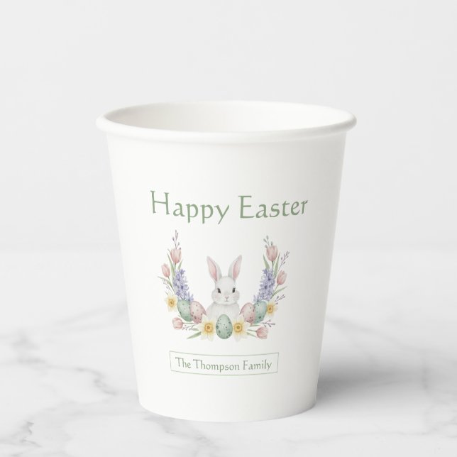 Personalisierte Ostern-Papierbecher Pappbecher (Vorderseite)