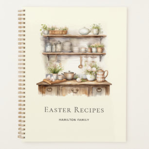 Personalisierte Ostern-Rezepte in Beige Planer
