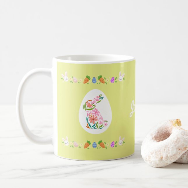 Personalisierte Ostersonnige Tasse (Mit Donut)