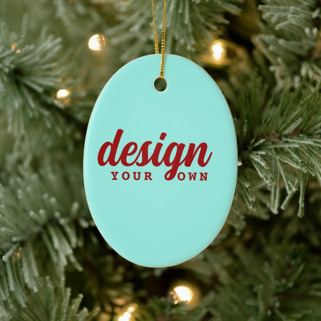 Personalisierte Oval-Form für kundenspezifisches D Keramik Ornament (Baum)