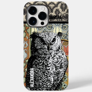 Personalisierte Owl, blumenwärme Erdsonde Case-Mate iPhone Hülle