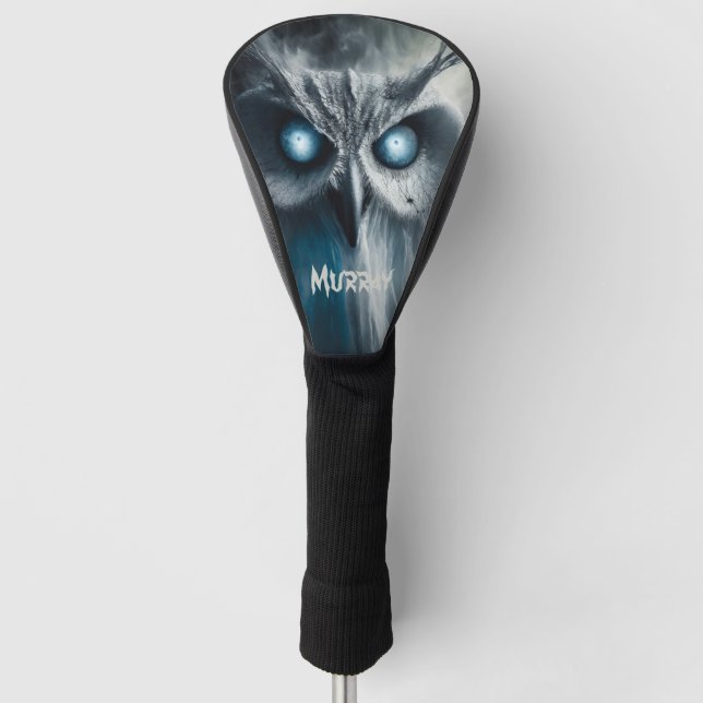Personalisierte Owl-O-Ween Golf Driver Cover Golf Headcover (Vorderseite)