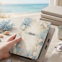Personalisierte Ozean-Muschel-Kindle-Hülle