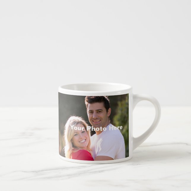 Personalisierte Paare Foto Espresso Tasse (Rechts)