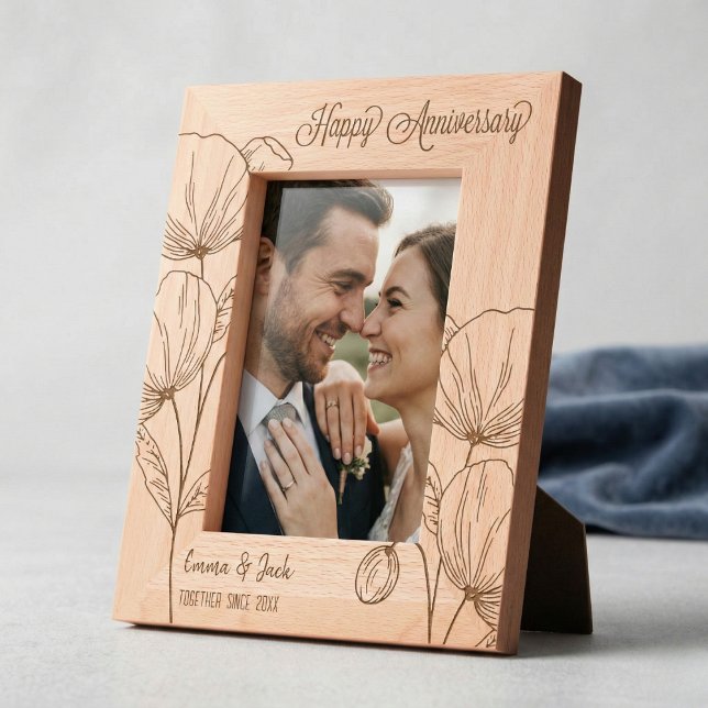 Personalisierte Paare Jahrestag Geätzte Rahmen (Personalized Couples Anniversary Engraved Frames)