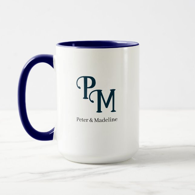 Personalisierte Paare Kaffeepause Tasse (Links)