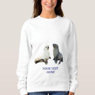 Personalisierte Paarfoto- & Text-Damen- Sweatshirt