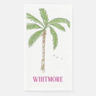 Personalisierte Palm Beach Palme Serviette