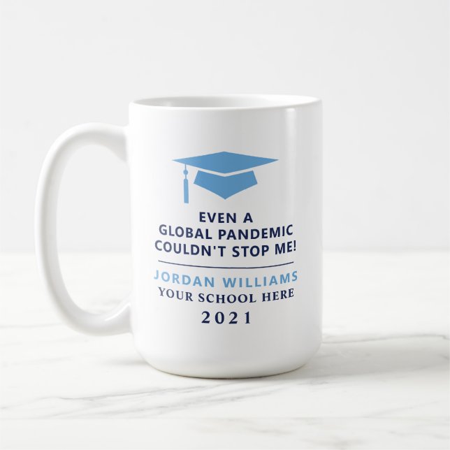 Personalisierte Pandemie - Graduate Class 2021 Tas Kaffeetasse (Links)