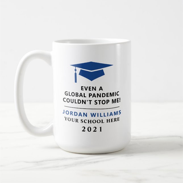 Personalisierte Pandemie - Graduate Class 2022 Tas Kaffeetasse (Links)