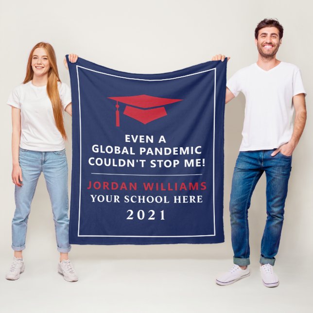 Personalisierte Pandemie - Graduatklasse 2021 Fleecedecke (Beispiel)
