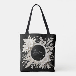 personalisierte Papierblumenrahmen-Tasche Tasche