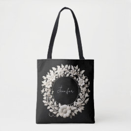 personalisierte Papierblumenrahmen-Tasche  Tasche