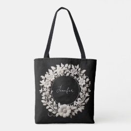 personalisierte Papierblumenrahmen-Tasche Tasche