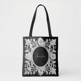 personalisierte Papierblumenrahmen-Tasche  Tasche