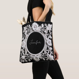 personalisierte Papierblumenrahmen-Tasche Tasche