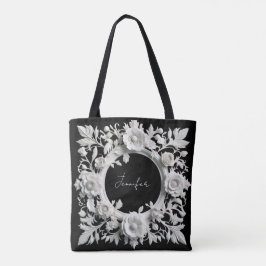 personalisierte Papierblumenrahmen-Tasche Tasche