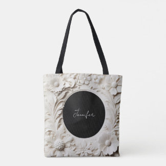personalisierte Papierblumenrahmen-Tasche  Tasche