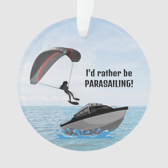 Personalisierte Parasailing Akrylverzierung Ornament (Vorderseite)