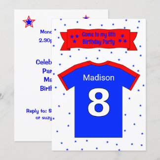 personalisierte Party Einladung zum 8.