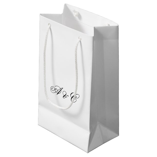 Personalisierte Party-Taschen Kleine Geschenktüte (Vorderseite Schrägansicht)