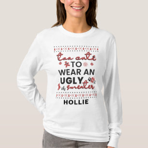 Personalisierte passende Familien-Weihnachtsfeiert T-Shirt
