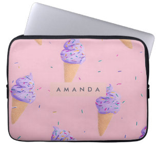 Personalisierte Pastagerichte Eiscreme Laptopschutzhülle
