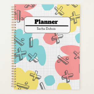 Personalisierte Pastel Doodle Planer