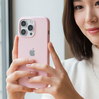 Personalisierte Pastel Pink iPhone Case mit benutz