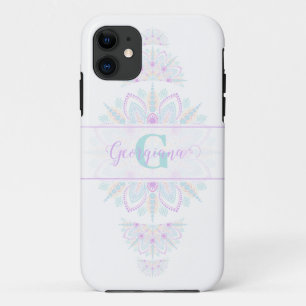 Personalisierte Pastel Rainbow Ornamental Dot Mand Case-Mate iPhone Hülle